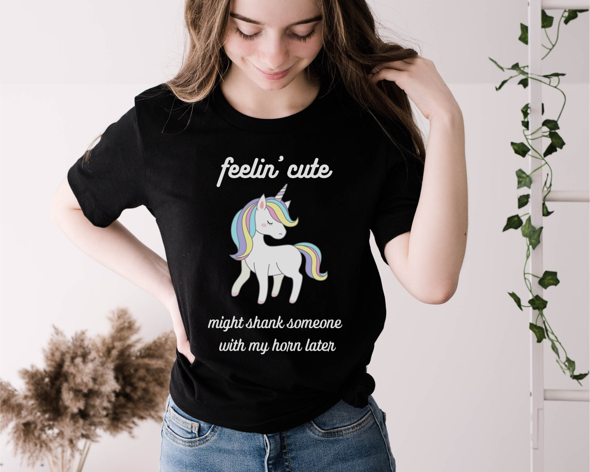 Unicorn t shirt dames sale