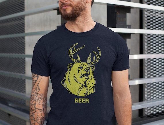 Mac's Beer Shirt, Bear Deer, Funny Bear Shirt, Philadelphia Gift, Sunny Shirt, Always Tee, Animal Puns, Always Suny, Beer Shirt, Mac Tee