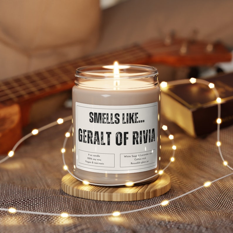 Witcher Candle, Geralt of Rivia Gift, Geralt, Witch 3, Witcher, Videogame Gifts, Funny Geralt of