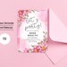 Birthday Invitation Template, Printable Birthday Invite Card, Digital ...