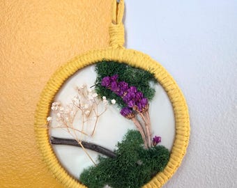 Handmade Mothers Day Gift Preserved Flowers Artwork Unique Flower Decor