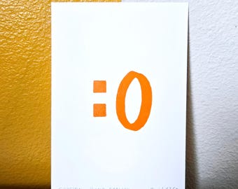 OMG Vintage Wood Type Print Limited Edition Retro Decor