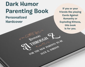 Fathers to Be Personalized Book Funny New Parents Gift Custom Dark Humor Keepsake