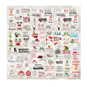 Christmas SVG/ Snowman/ Santa/ Reindeer/ Grinch SVG/ Merry Christmas/ 90 Designs/ Instant DOWNLOAD/ for Cricut, laser, crafts and more!