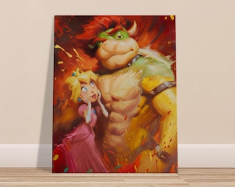 Bowser's Painting - Super Mario Galaxy Movie - Canvas