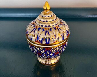 Two Thai Benjarong Ware Porcelain Trinket Boxes or Lidded Jars - Etsy