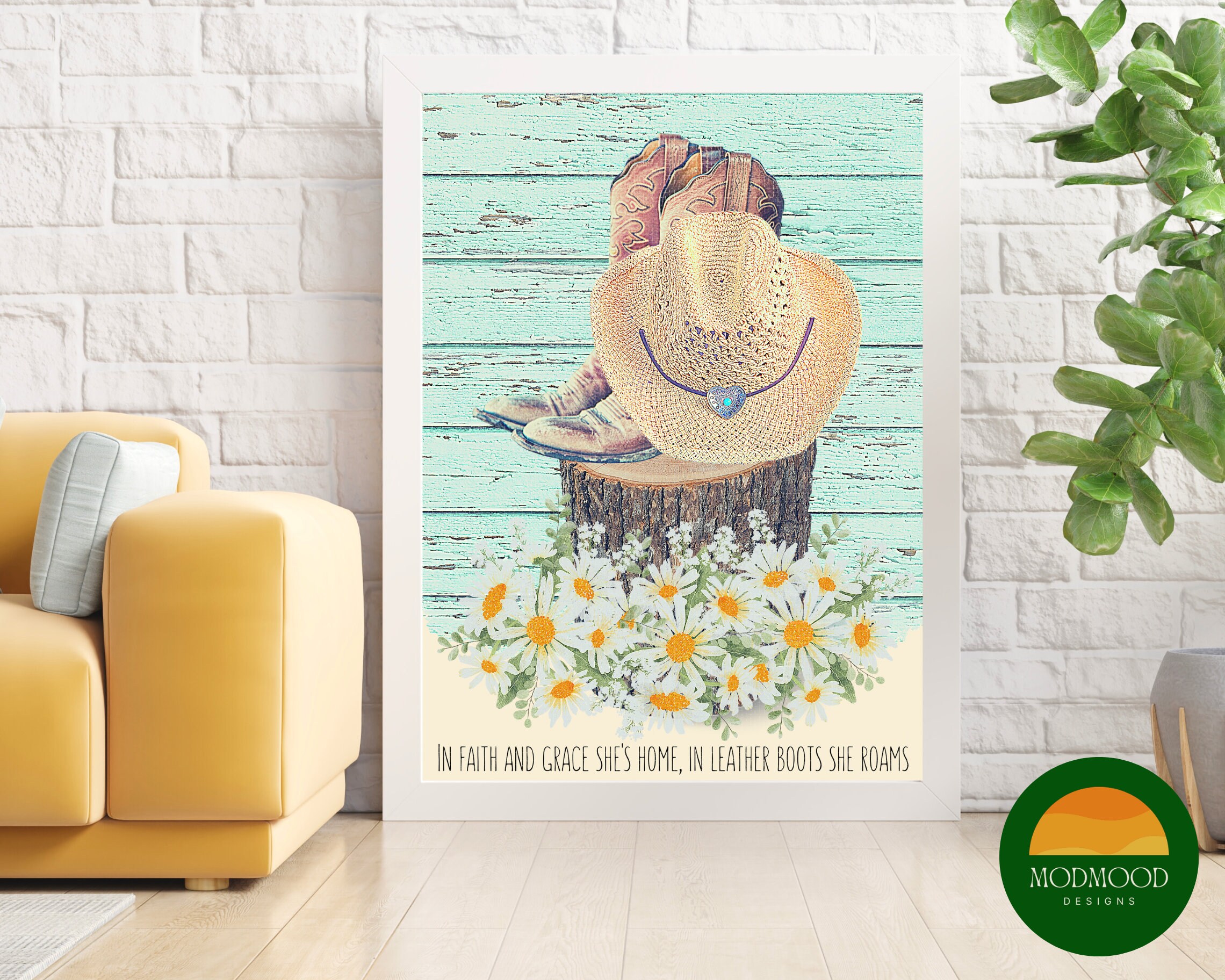 Coastal Cowgirl Printable Beachy Room Decor College Girl Apartment