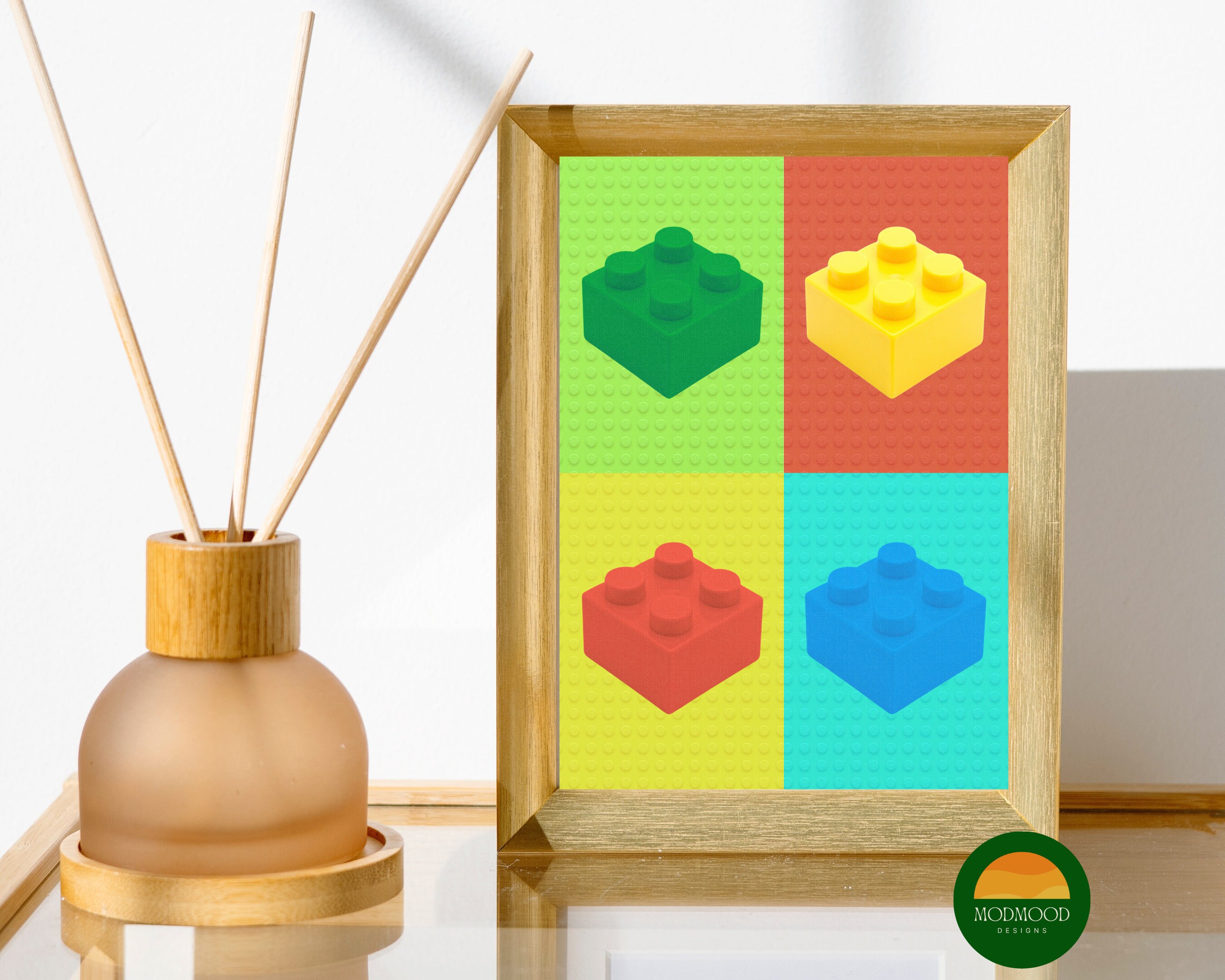 Toy Bricks Printable Art, Boys Room Decor, Building Blocks Poster ...