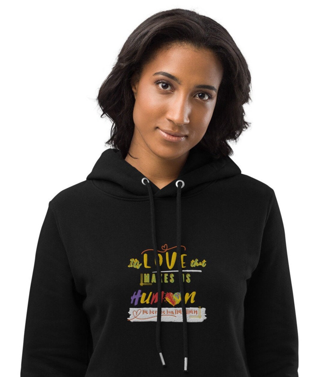 Embroidered Cotton Hoodie Dress Sweater Dress Sweatshirt Etsy