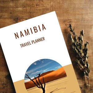 Namibia Travel planner, Namibia vacation planner, printable, minimal, packing list, on the road planner