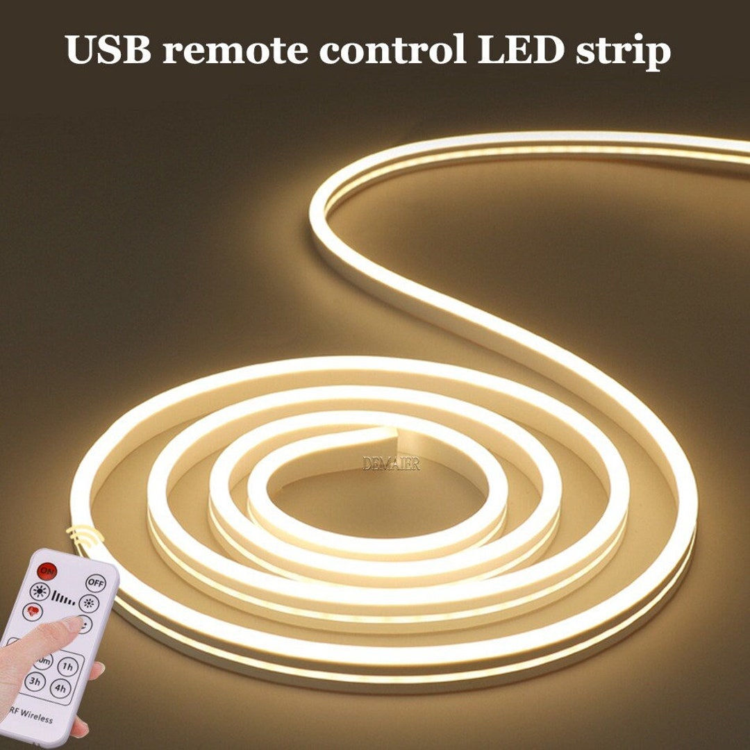 Usb Led Neon USB LED Neon Light Strip RF Remote - Etsy