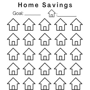 Freestyle Home Savings Tracker - Etsy