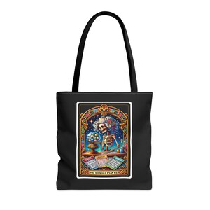 El diseño de la carta del tarot del jugador de bingo Bolsa de tela