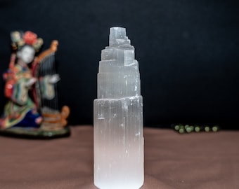 Seleniettoren Seleniet oplaadtoren Kristallen Selenietbergkolom Verschillende grote seleniettorens