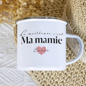 Personalized metal first name mug for grandmothers and grandmothers