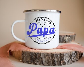 Personalized best dad mug in stainless steel | Father's Day Dad Gift