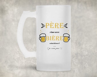 Personalized Dad Beer Pint | Dad gift, personalized Father's Day