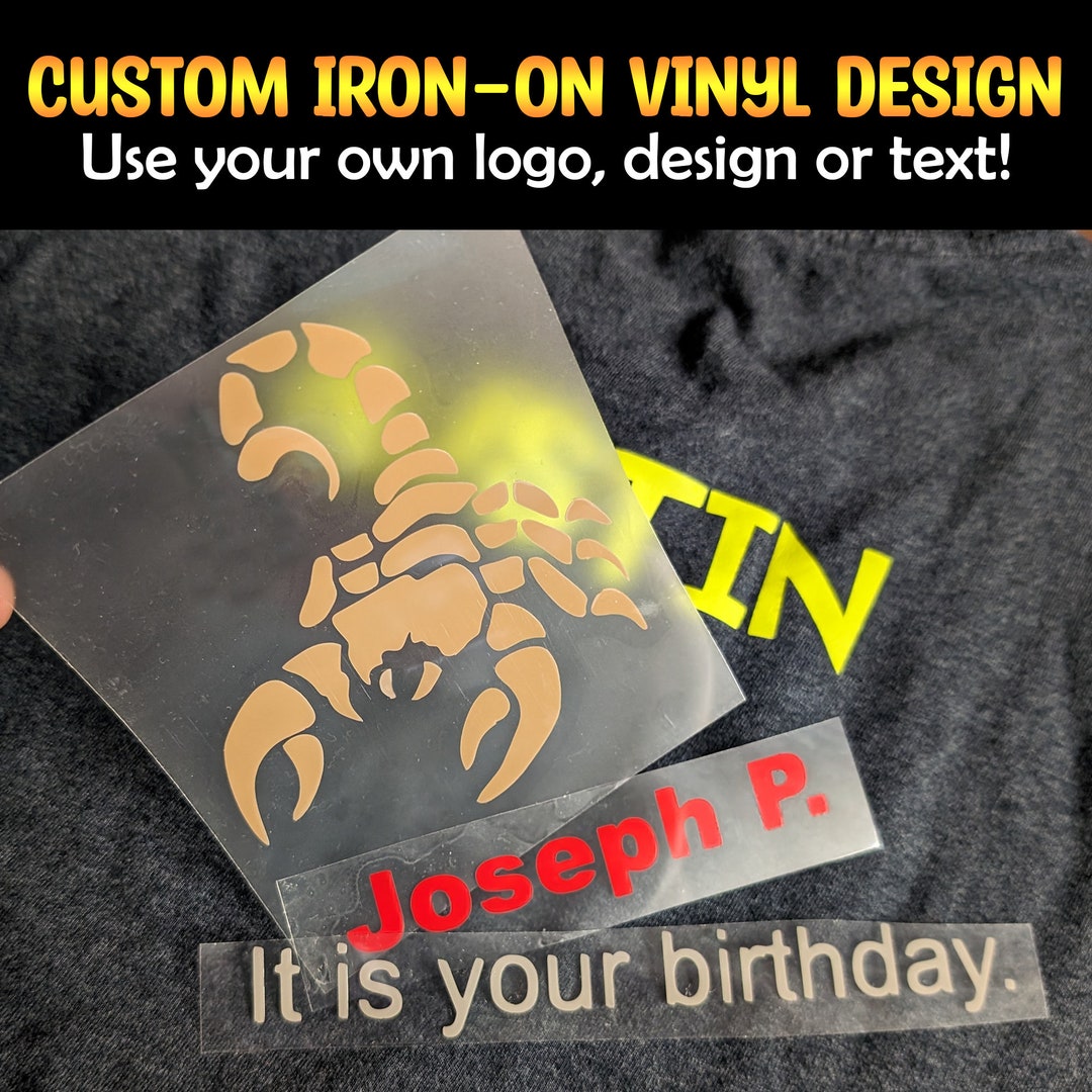 Make Your Own Iron on Transfer Vinyl Add Any Design Logo Etsy