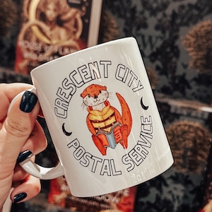 Crescent City Mug, Otter Postal Service, Lunathion, Sarah J Maas Merch, Bookish Gifts