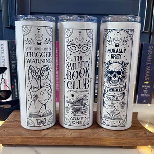 Bicchiere da viaggio in acciaio inossidabile Smutty Book Club per bevande calde e fredde / Booktok