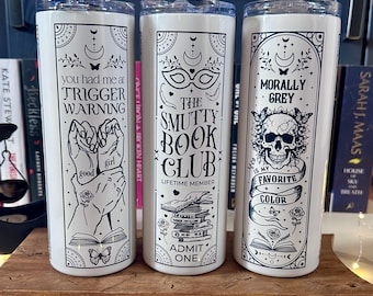 Smutty Book Club Tumbler | Stainless Steel Travel Mug For Hot & Cold Drinks | Booktok