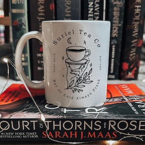 Suriel Tea Co Mug, Acotar Tea Or Coffee Mug, Bookish Merch, A Court Of Thorns And Roses