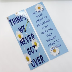 Things We Never Got Over Bookmark, Lucy Score, Quote Bookmarks, Booktok