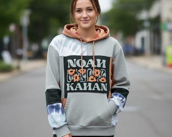 Noah Kahan Patchwork Hoodie, Small-XL