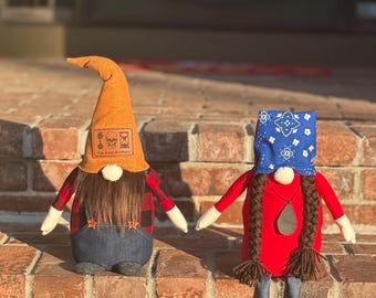 Avett Brothers inspired gnomes, set of 2
