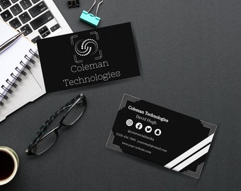 Editable Business Card  , Business Card Template, DIY Business Card, Canva Business Card,  Double Sided Business Card