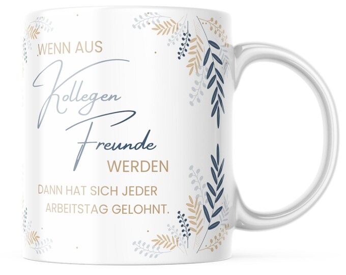 Wenn Aus Kollegen Freunde Werden Geschenk www.etsy.com