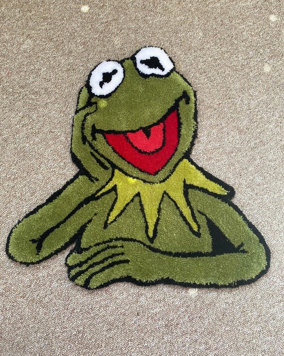 Kermit Rug, Playful Muppet Decor - Etsy