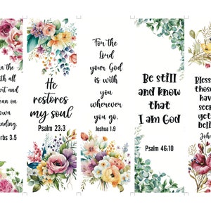 Christian Bookmarks, Gift For Women, Bible Verse Bookmark Printable, Bookmarks Printable, Bookmark Set