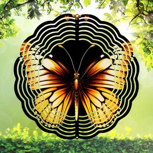 Monarch Butterfly Wind Spinner Designs, Commercial Use, Instant Digital Download, 10.5 inch Round Designs, Digital File, Printable, PNG
