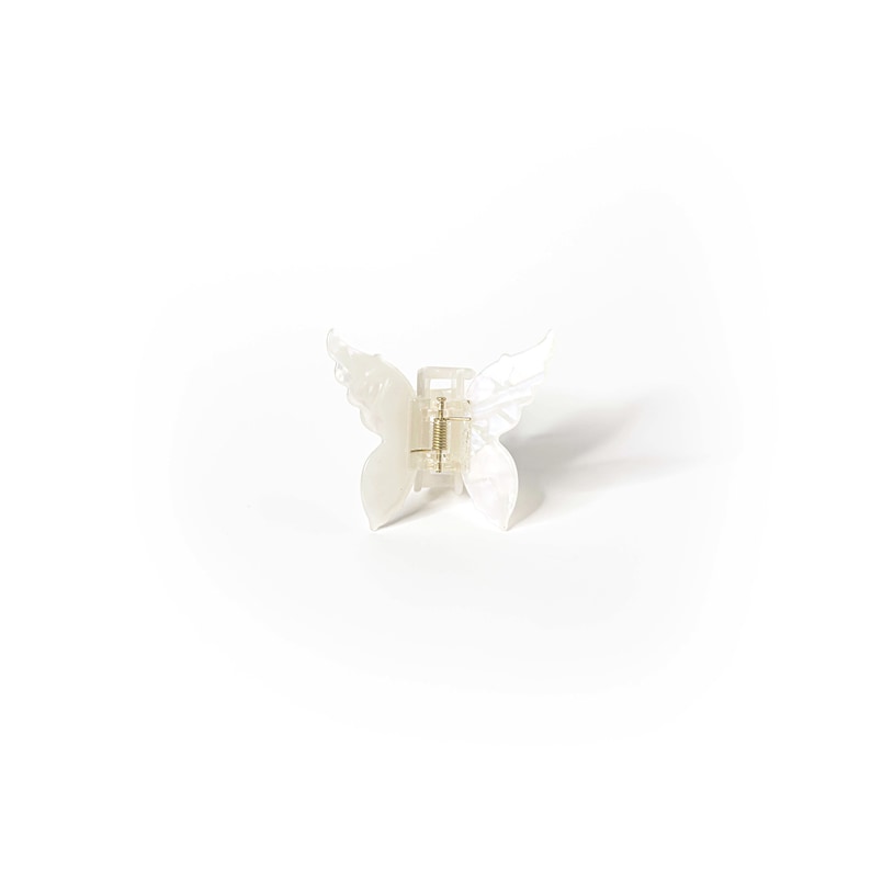 Small White Butterfly Hair Claw Free Fast Delivery Handmade from eco-friendly materials Super High Quality image 2