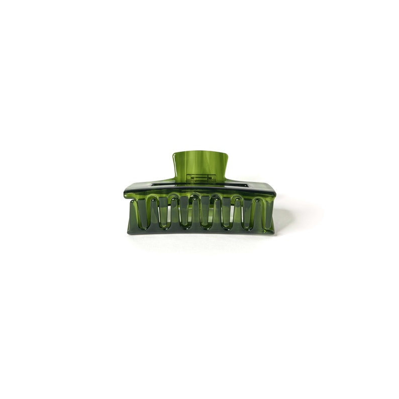 Große Jade Grüne Rechteck Haarkralle Kostenlose schnelle Lieferung Handgefertigt aus umweltfreundlichen Materialien Super Hohe Qualität Bild 4