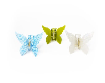 Butterfly Hair Claw Bundle | 3 claws | Free Fast Delivery | Handmade from eco-friendly materials | Super High Quality