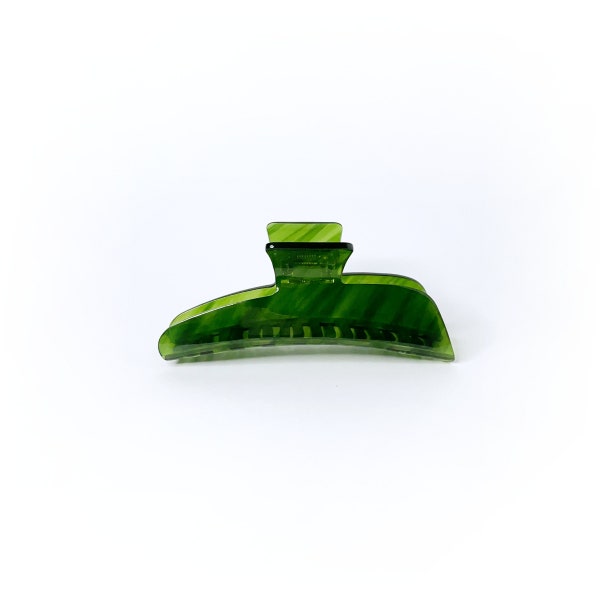 Big Jade Green Hair Claw | Green hair grip | Good for all hair types | Handmade from eco friendly Cellulose acetate