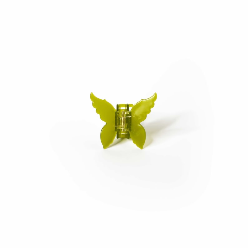 Small Green Butterfly Hair Claw Free Fast Delivery Handmade from eco-friendly materials Super High Quality image 1