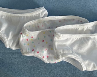 Set of 3 doll undies