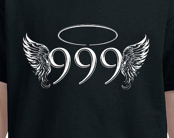 Angel Wings Number 999 Boys Girls Kid's T-Shirt