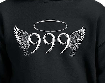 Angel Wings Number 999 Boys Girls Kids Hoodie
