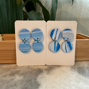 Polymer clay earrings I lightweight I clay earrings I coastal