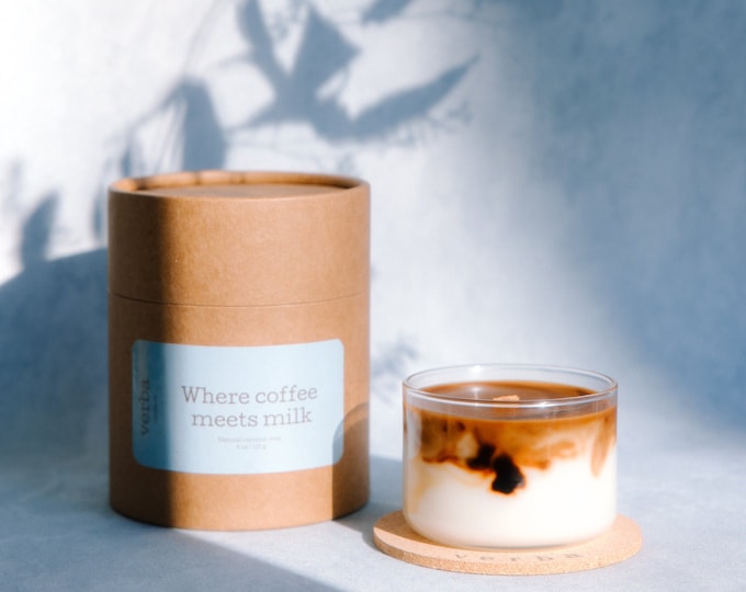 Coffee Candle| Gift for him, Gift idea, Scented Candle | Coconut Wax | Wooden wick