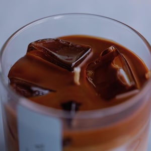 Iced latte Coffee Candle| Valentines gift, Gift for him, Scented Candle | Coconut Wax |