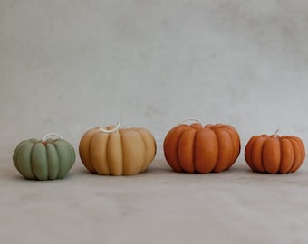 Fall pumpkin decor, pumpkin candle,Thanksgiving, halloween table decor
