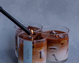 Iced latte Coffee Candle, Barista gift, Espresso Candle, Fresh Brewed Coffee Candle