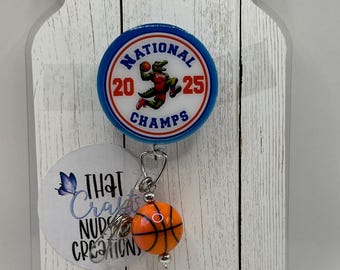Florida Gators Basketball Badge Reel, National Champs 2025, no glitter nurse accessories, gifts for men