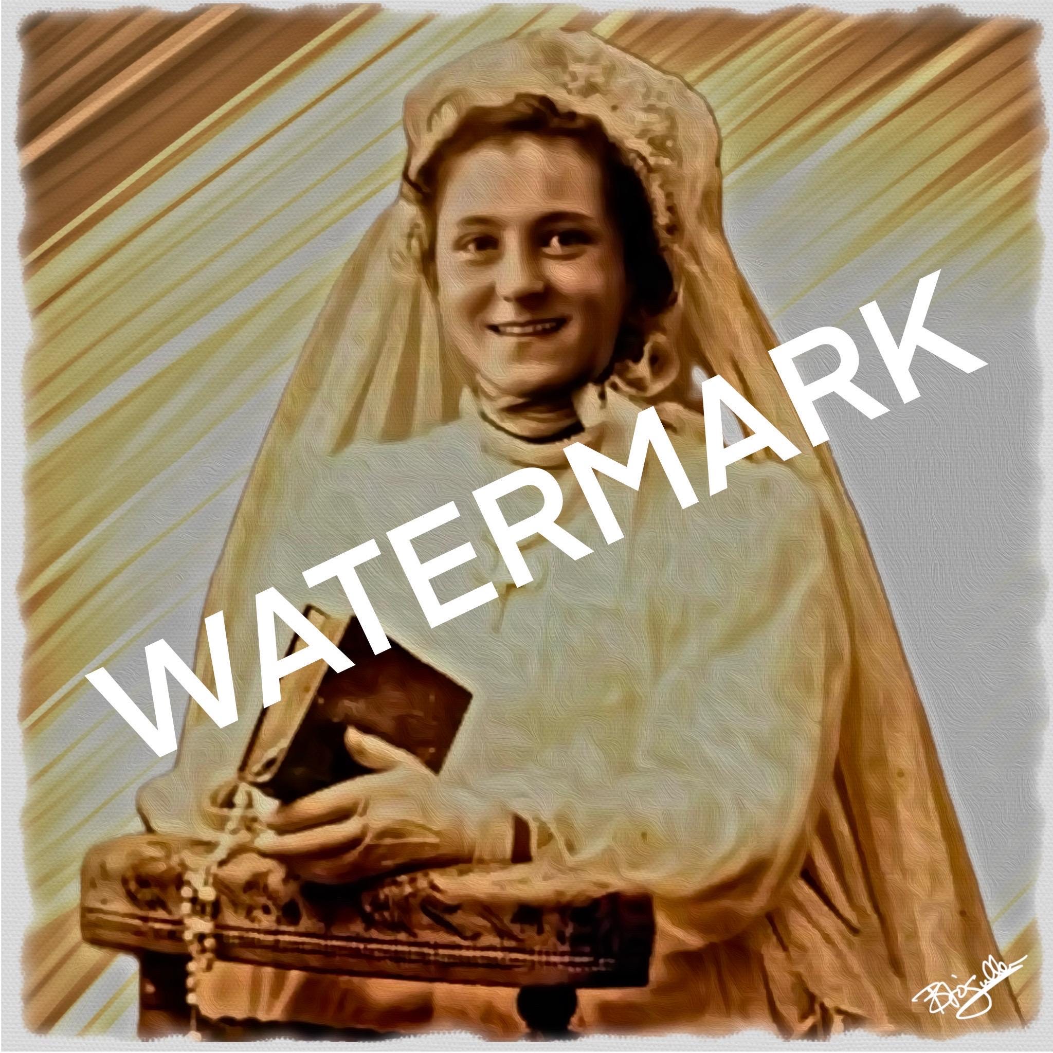 Saint Therese of Lisieux little Flower First Communion Smile Digital Print Etsy