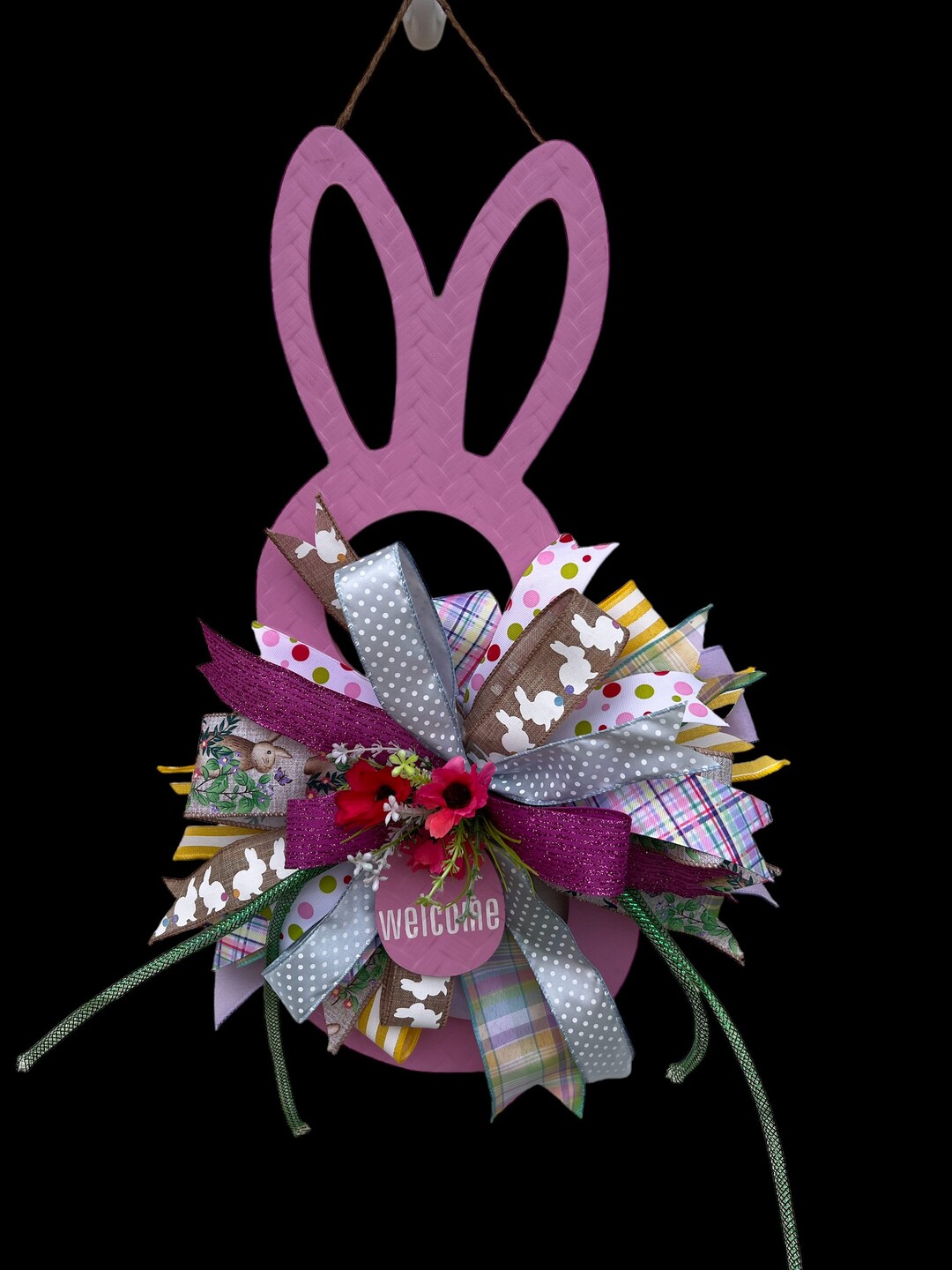 Primitive Rabbit Wreath Wooden Rabbit Wreath - Etsy